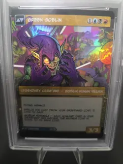 Norman Osborn/Green Goblin (Borderless) Marvel's Spider-Man Foil MTG PSA 9 - Image 5