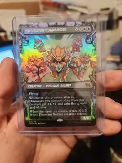 Triceraton Commander MTG TMNT Showcase Foil - Image 1