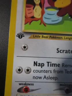 TEDDIURSA POKEMON CARD 1ST EDITION 65/75 NEO DISCOVERY NON HOLO NEVER PLAYED NM- - Image 2