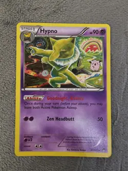 Hypno 51/122 Breakpoint Rare Non-Holo Pokemon TCG LP - Image 1