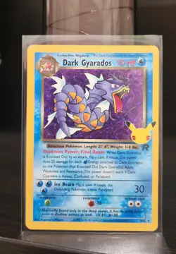 Pokemon Dark Gyarados Holo Celebrations: Classic Collection 8/82 NM - Image 1