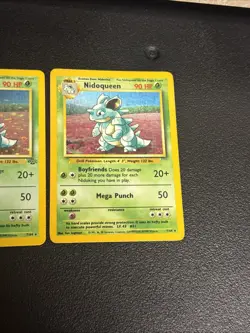 Pokemon - 1 Nidoqueen 7/64 Jungle Holo No Symbol Error + 1 Regular Nidoqeen Set! - Image 2
