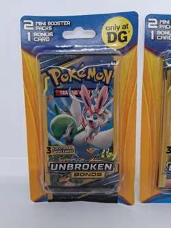 Two (2) Pokemon DG Mini Blisters sealed - SUN & MOON Unbroken Bonds 4 Packs - Image 2