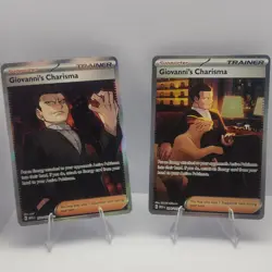 Pokemon TCG 151 Trainer Giovanni's Charisma 197/167 & Full Art 204/167 - Image 1