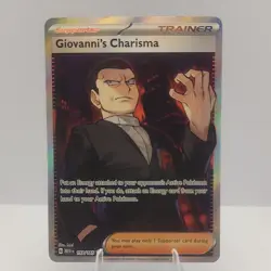 Pokemon TCG 151 Trainer Giovanni's Charisma 197/167 & Full Art 204/167 - Image 4