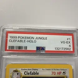 Pokemon TCG Clefable Holo Rare jungle Psa 4 VG-EX￼ 27/ 30 anniversary - Image 2