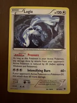 Pokemon TCG Lugia Fates Collide 78/124 Exclusive Cracked Ice Holo - Image 1