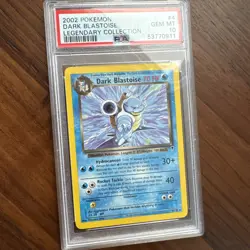 Pokemon Dark Blastoise Legendary Coll. NON Holo Rare #4 PSA 10 Gem Mint - Image 1