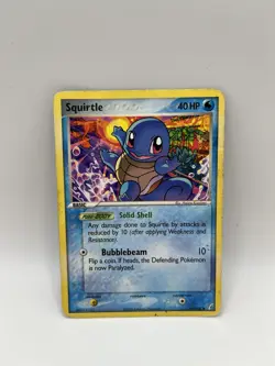 Squirtle 64/100 Crystal Guardians Regular Pokemon TCG Mid Era - Image 1