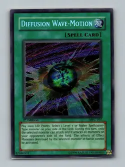 Yugioh Diffusion Wave-Motion Secret Rare 1st Edition MFC-107 Lightly Played - Image 1
