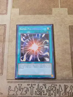 YUGIOH SUPER POLYMERIZATION BLMR-EN089 SECRET 1ST ED NM - Image 1