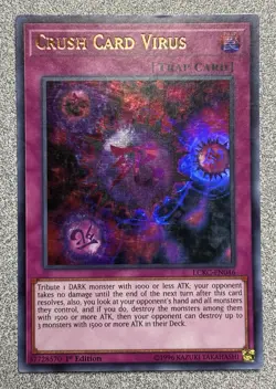 Crush Card Virus (Version 2) LCKC-EN046 Ultra Rare 1st Edition NM - Image 1