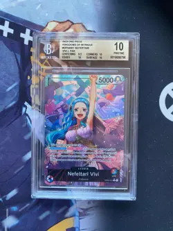 One Piece Tcg Kingdom of Intrigue Nefeltari Vivi Alt Art English BGS 10 PRISTINE - Image 1