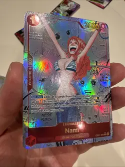 One Piece CCG Nami Manga Alternate Art OP01-016 English Custom Card - Image 3