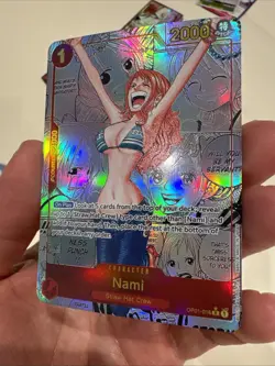 One Piece CCG Nami Manga Alternate Art OP01-016 English Custom Card - Image 4