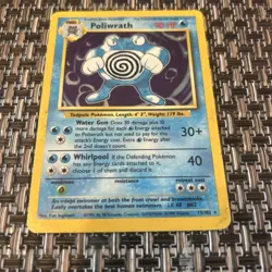 Pokemon TCG Poliwrath Holo Rare 13/102 Base Set Unlimited 1999 WOTC - Image 4