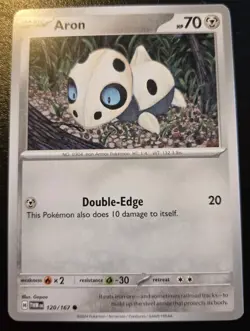 Aron 120/167 Common Scarlet & Violet: Twilight Masquerade Pokemon TCG - Image 1