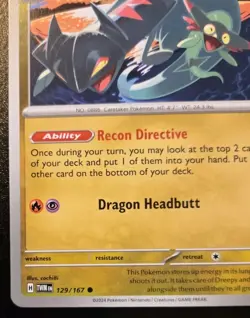Drakloak 129/167 Common Scarlet & Violet: Twilight Masquerade Pokemon TCG - Image 4