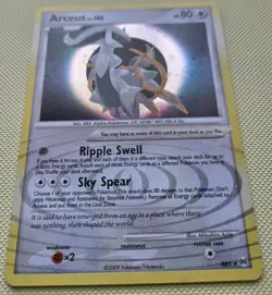 2009 Pokemon Arceus Arceus lv. 100 Holo Rare #AR5 - Image 2