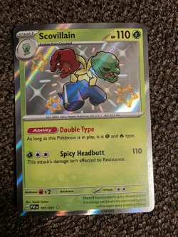 Pokemon - Scovillain - 107/091 SV: Paldean Fates - Shiny Rare - NM - Image 1