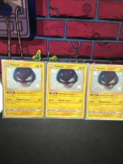 Pokemon TCG Voltorb SV13/SV94 Hidden Fates Shiny Holo Rare NM Condition Lot Of 5 - Image 2