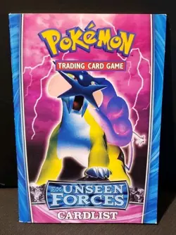 POKEMON EX UNSEEN FORCES RULEBOOK/CARDLIST RAIKOU/STEELIX - Image 1