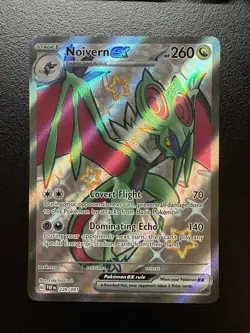 Pokemon TCG - Noivern ex - Paldean Fates 220/091 Ultra Rare Shiny Full Art Holo - Image 1