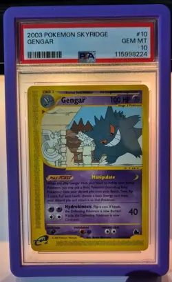 Pokemon TCG - Gengar Non-Holo 10/144 - Skyridge 2003 - PSA 10 GEM MINT - Image 1