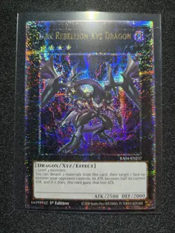 Dark Rebellion Xyz Dragon 1st Edition Quarter Century Secret Rare RA04-EN237 - Image 1