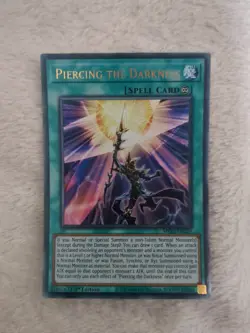 1st ed Piercing the Darkness ultra rare MP21-EN257 Yugioh - Image 1