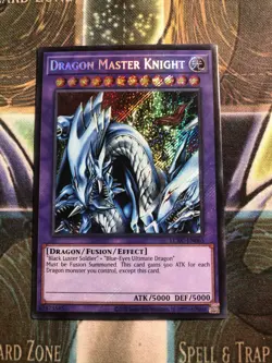 *** DRAGON MASTER KNIGHT *** SECRET RARE LCKC-EN008 YUGIOH! - Image 1