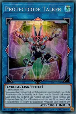 CYAC-EN048 PROTECTCODE TALKER SUPER RARE 1ST EDITION YuGiOh CARD - Image 1