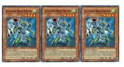 Yugioh- 3X Gladiator Beast Secutor - Common - 1st Edition - GLAS-EN024 - LP - Image 1