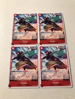 Chaka OP05-008 One Piece Awakening Of The New Era English Playset X4 NM - Image 1