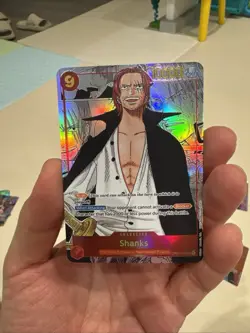 One Piece Shanks Manga English Op01-120 Romance Dawn Secret Rare Custom Card - Image 2