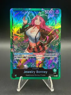 • Jewelry Bonney • OP07-019 SR SD24 Green Leader Holo Foil One Piece TCG NM - Image 2