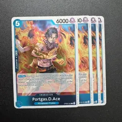 4x Portgas.D.Ace OP08-052 - Monkey.D.Luffy One Piece TCG Playset - Image 1