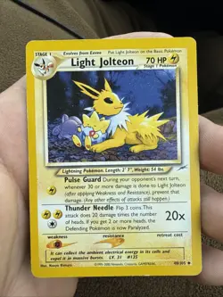 Pokemon Light Jolteon Neo Destiny Uncommon Card 48/105 Mp - Image 1