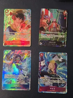 One Piece TCG Japanese CARD LOT (4 TOTAL) - FREE SHIPPING - Image 1