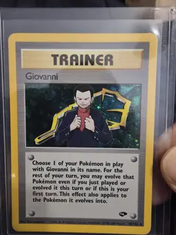 Pokemon TCG Giovanni Trainer 2000 Gym Challenge Holo Rare Card 18/132 LP-NM - Image 1