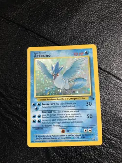 B6 Articuno 2/62 Holo Rare Fossil Pokemon Card - Image 1
