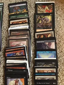 Magic the Gathering MTG Vtg Lot 350 Cards Estate As Found Not Searched See Photo - Image 5