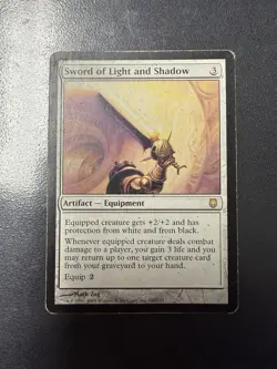 PLAYED Magic: The Gathering Card Game Sword Set ALL FOUR SWORDS EQUIP (see pics) - Image 2