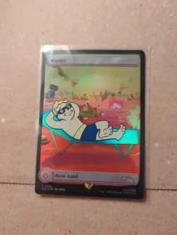 Wastes Fallout Secret Lair Rainbow Foil NM Unplayed - Image 1