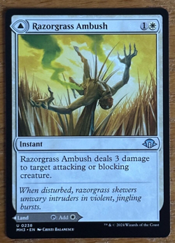 MTG Modern Horizons 3, Razorgrass Ambush / Razorgrass Field - Image 1