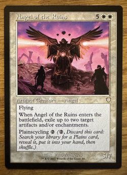 MTG The Brothers' War Commander, Angel of the Ruins - Image 1
