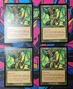 4x Wild Growth x4 NM Retro Frame MTG Dominaria Remastered DMR Unplayed Magic - Image 1