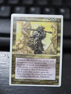 MTG Magic the Gathering Dakkon Blackblade (75/125) Chronicles Nrmt - Image 1