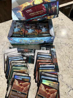 MTG LOTR Set Booster Box Magic Lord of the Rings - 2 opened/28 sealed Shpg incl - Image 1