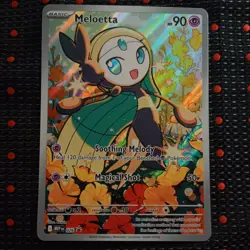 Meloetta 026 Black Star Promo Illustration Rare Pokemon TCG ME01 Pack Fresh NM - Image 1